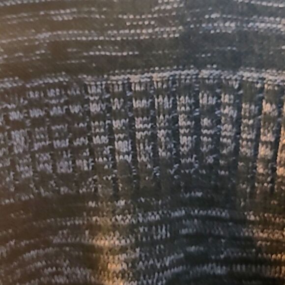 Avenue Sweater Midi-Dress, Black & Gray with Cowl Neckline, Size 14/16 - Picture 10 of 12